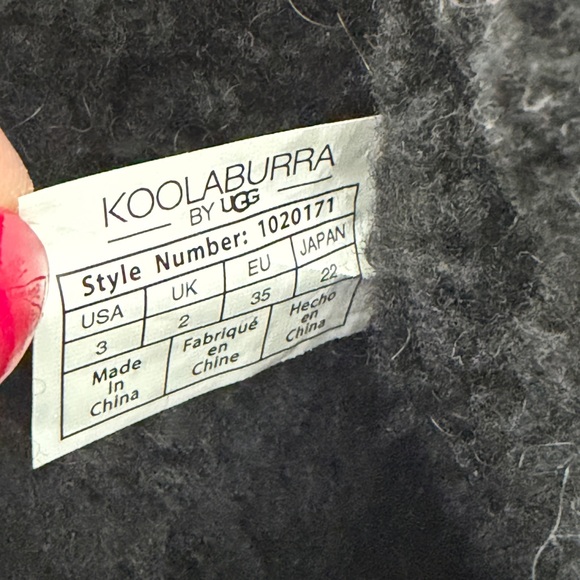 Koolaburra by UGG Victoria Boots Suede Black Kids Sz 3 Triple Bows Winter Cozy - Picture 8 of 12